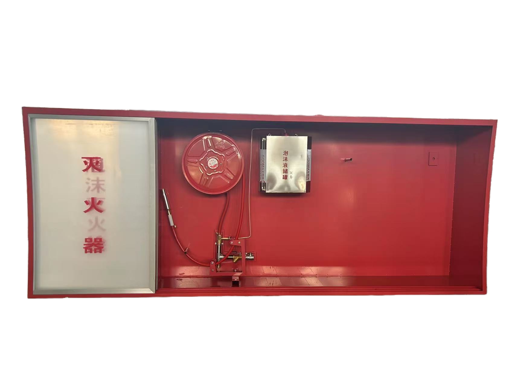 移门式3开泡沫消火栓箱