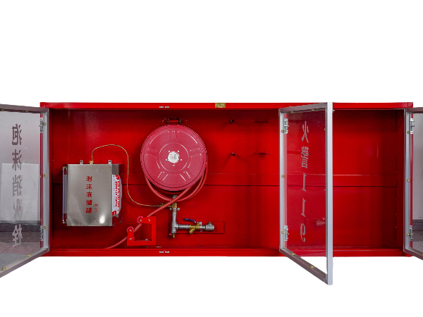 平开3玻璃门泡沫消火栓箱开启图(1)